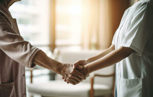 Magnolia Adult care caregiver with client